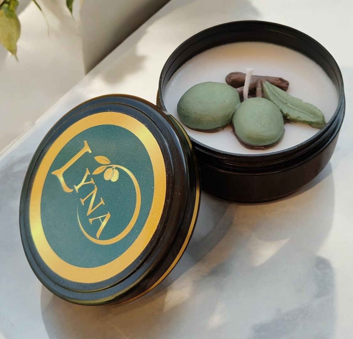 'Dalında Zeytin' Kavanozda Kokulu Dekoratif Soya Mumu 100gr