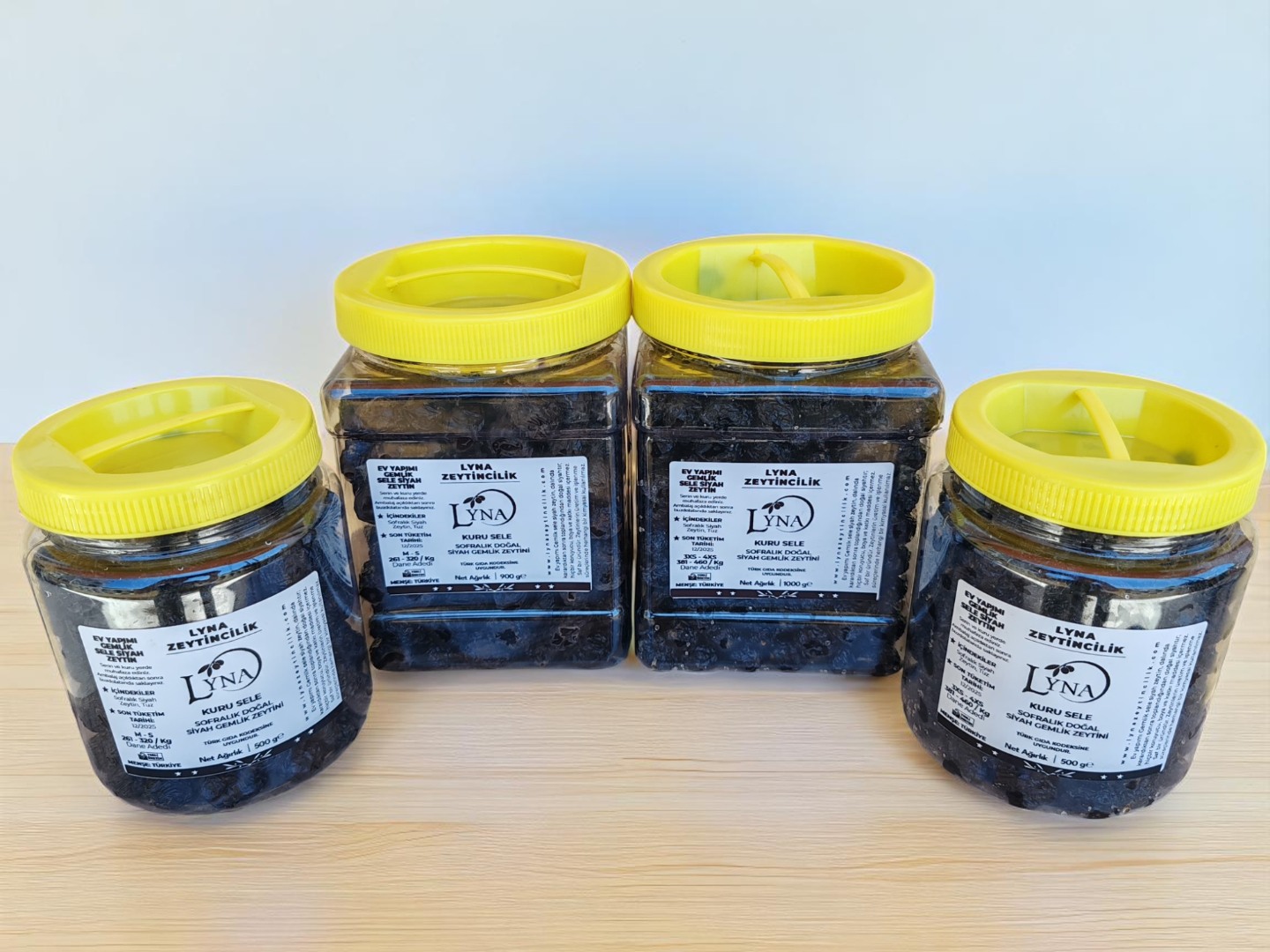 2024 Kuru Sele Gemlik Siyah Zeytin (M-S Boy, 261-320 Kalibre) -500gr