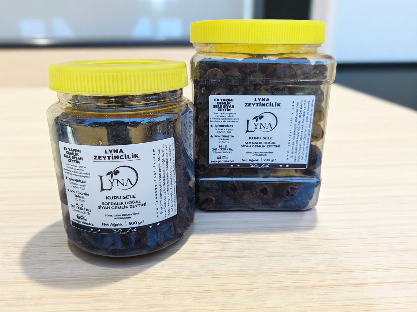 2024 Kuru Sele Gemlik Siyah Zeytin (M-S Boy, 261-320 Kalibre) -500gr