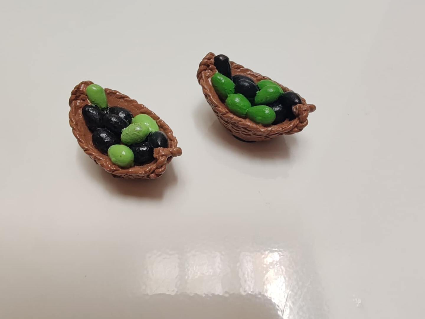 'Gemlik Zeytin Sepeti '- Dekoratif El Yapımı Magnet